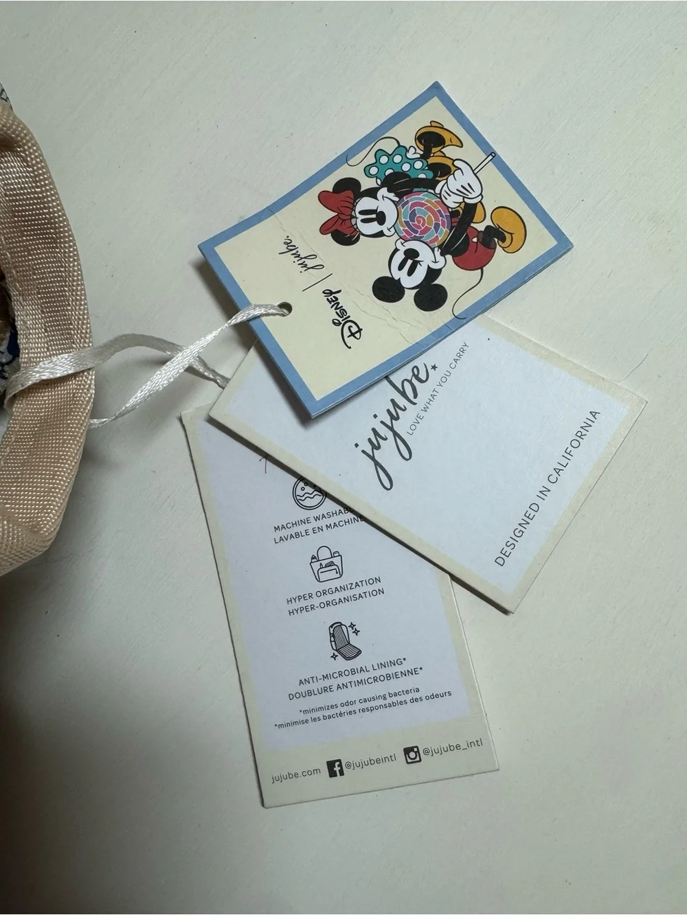 NWT Ju-Ju-Be x Disney BRB Backpack Set Sensational Snacks Changing Pad & PaciPod